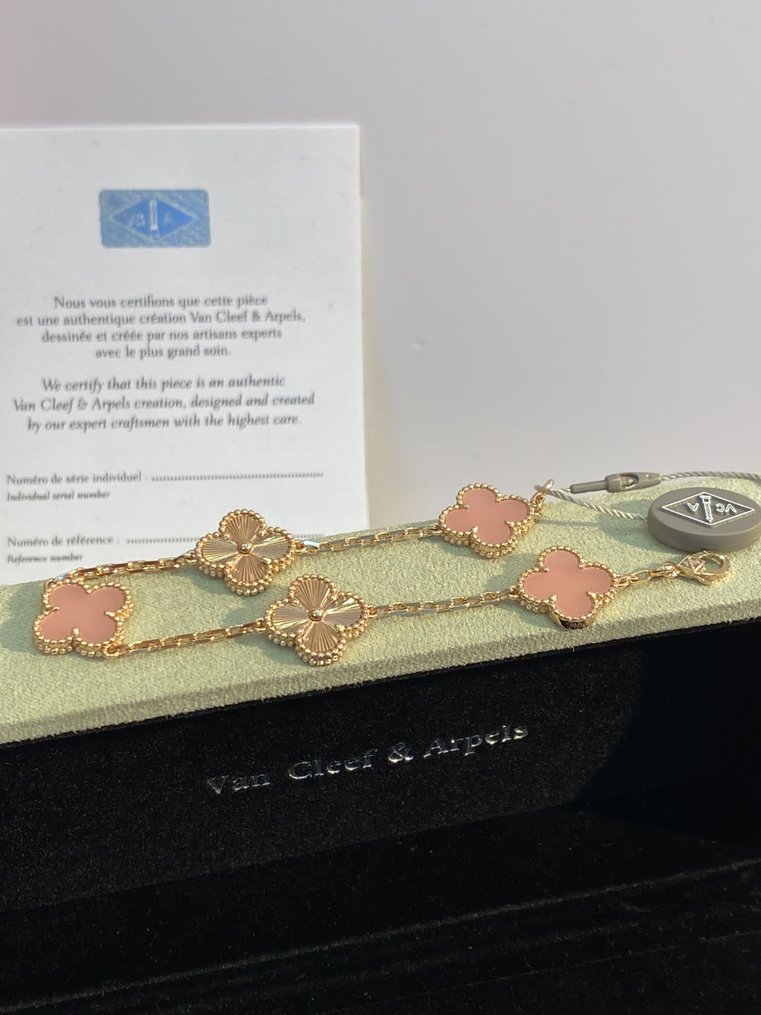 Van Cleef & Arpels Vintage Alhambra Pink Gold Bracelet